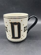 Caneca ANTHROPOLOGIE azulejo bistrô MARGOT inicial D chá café monograma comprar usado  Enviando para Brazil