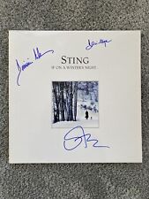 Sting If On A Winter‘s Night Signed Vinyl LP Autogramm Dominic Miller, usado comprar usado  Enviando para Brazil