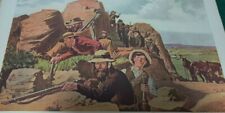 1902 Print OUTPOST OF BOER RIFLEMEN AT LAING'S NEK  Anglo-Boer War E Hering for sale  Shipping to South Africa