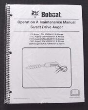 Bobcat Mini Chargeur 10 15C 15H 30C 30H Direct Lecteur Vis Opérateurs Manuel d'occasion  Expédié en France