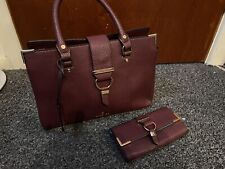 Oxblood textured handbag for sale  RAMSGATE