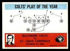 Usado, 1965 Philadelphia Football #14 Colts' Play of the Year Muito Bom *d2 comprar usado  Enviando para Brazil