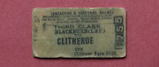 Ticket blackburn clitheroe for sale  UK