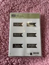 Stampin banner greetings for sale  SUTTON