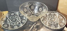 crystal bowl platter set for sale  Bixby