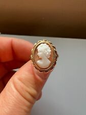 9 carat Gold Cameo Ring Vintage Size M Hallmarked 3.47g for sale  Shipping to South Africa
