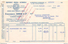 1933 facture automobile d'occasion  France