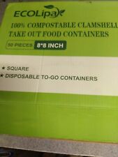 Compostable square clamshell for sale  Canton