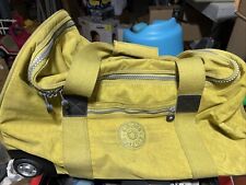 Used, Kipling Yellow Green Wheeled Rolling Duffle Over Night Travel Carry On Bag for sale  Carlisle