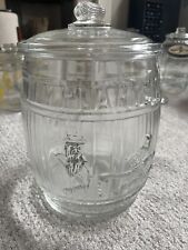 barrel vintage jars glass for sale  South Lyon