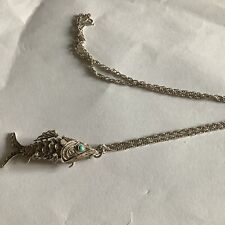 antique silver fish pendant for sale  BIRMINGHAM