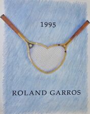 PÓSTER LITOGRÁFICO OFFSET DE TENIS de Donald Lipski Roland Garros 1995 firmado segunda mano  Embacar hacia Argentina