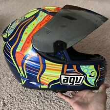 Used, AGV Valentino Rossi K-3 5 Continents Replica Helmet 2011 From ‘08-‘09 Grand Prix for sale  Shipping to South Africa