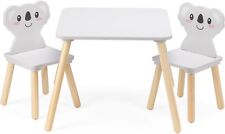 Navaris Kids Wooden Table and Chairs - Children's Wood Desk and 2 Chair Furnitur for sale  Shipping to South Africa