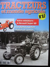 FASCICULE  87 TRACTEURS ET MONDE AGRICOLE RENAULT SUPER 6D / FIAT 44-66 d'occasion  Quimper