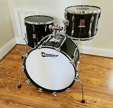 Vintage Premier Resonator Black Shadow Drum Kit 22 12 16 for sale  Shipping to South Africa