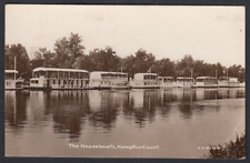 LONDON HAMPTON COURT Houseboats on the River Thames RP by Andrew Smith Used 1915 for sale  Shipping to South Africa