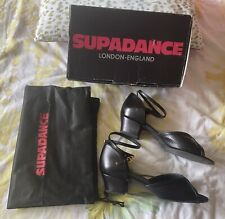 Supadance black leather for sale  RUGBY