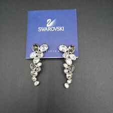 Swarovski Clip On Earrings Drop Crystal 1980s Vintage Boxed -WRDC for sale  Shipping to South Africa