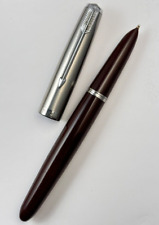 PARKER 51 FOUNTAIN PEN, RARE TRANSITION FAT VAC-FILL DEMI 1947, FAT MEDIUM NIB for sale  Shipping to South Africa