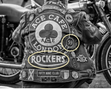 Café Racer Rockers UK Motociclista Ton-Up Ragazzi Big Daddy da Stiro 2-PATCH:59 na sprzedaż  Wysyłka do Poland