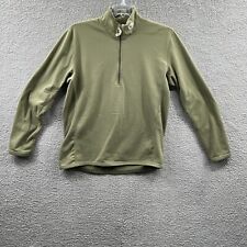 Gander Mountain Mens Jacket Large Green 1/4 Zip Long Sleeve Pullover Sweatshirt for sale  Shipping to South Africa