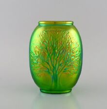 Used, Zsolnay vase glazed ceramics with tree in relief. 20th C. for sale  Shipping to South Africa