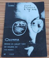 Elvis costello billet d'occasion  France