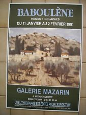 Affiche exposition baboulene d'occasion  Toulon-