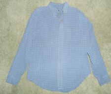 Usado, Camisa de flanela de algodão xadrez azul Lands' End, G, masculina G/S comprar usado  Enviando para Brazil