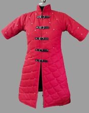 Jaqueta armadura acolchoada grossa medieval algodão vermelho Gambeson presente de Halloween comprar usado  Enviando para Brazil