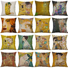 Funda de almohada funda de cojín de la obra maestra de Gustav Klimt lágrimas doradas el beso segunda mano  Embacar hacia Mexico