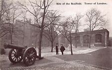 TOWER OF LONDON UK~SITE OF THE SCAFFOLD~CANNON~GALE & POLDEN PUBL POSTCARD for sale  Midlothian