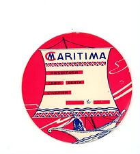 Etiqueta de bagagem Maritima Steamship vintage vapor comprar usado  Enviando para Brazil