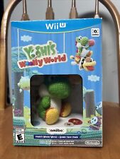 Wii U Yoshi's Wooly World Hilo Verde Yoshi Amiibo EE. UU. Completo en Caja con Juego en Caja segunda mano  Embacar hacia Mexico