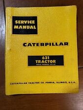 Raspador de trator Caterpillar 631 51F1-UP manual de serviço 1961 LIMPO! comprar usado  Enviando para Brazil