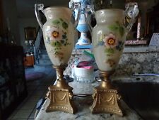 Antique handpainted glass for sale  Wellington