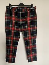 red tartan trousers for sale  WREXHAM