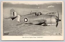 s22009 New British Fighter Plane Martlet    Valentine postcard for sale  Shipping to South Africa