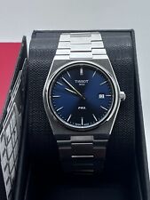 Relógio de quartzo masculino Tissot PRX T137.407.11.041.00 mostrador azul 40 mm aço ST comprar usado  Enviando para Brazil