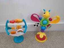 Used, 2 x Suction Highchair Toys Incl Lamaze Dragonfly & M & S Weather Activity Wheel for sale  Shipping to South Africa