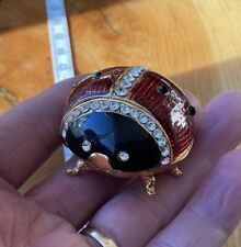 Ladybird bejeweled enameled for sale  IMMINGHAM