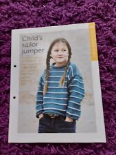 Knitting pattern child for sale  KING'S LYNN