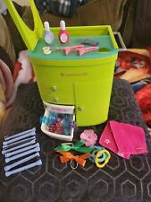 Used, American Girl 18" Doll Retired Salon Center Green Caddy Set w/ Beauty Accessory for sale  Shipping to South Africa