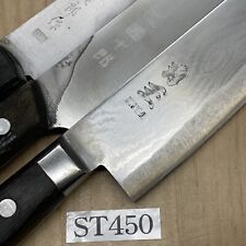 Conjunto de facas danificadas Lote de facas de cozinha do chef japonês do Japão ST450, usado comprar usado  Enviando para Brazil