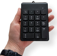 Wired USB Numeric Keypad 18 Keys Palm Size Numpad Black Ten Key for sale  Shipping to South Africa