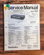 Manual de serviço do receptor Technics SA-290 *original* comprar usado  Enviando para Brazil