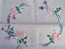 Vintage hand embroidered for sale  HOLYWOOD