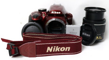 Câmera Nikon D D3400 24.2MP DSLR Vermelha com Lente AF-P DX VR 18-55mm - LEIA! comprar usado  Enviando para Brazil