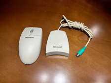 Mouse de roda sem fio antigo Microsoft série PS2 com receptor digital sem fio, usado comprar usado  Enviando para Brazil